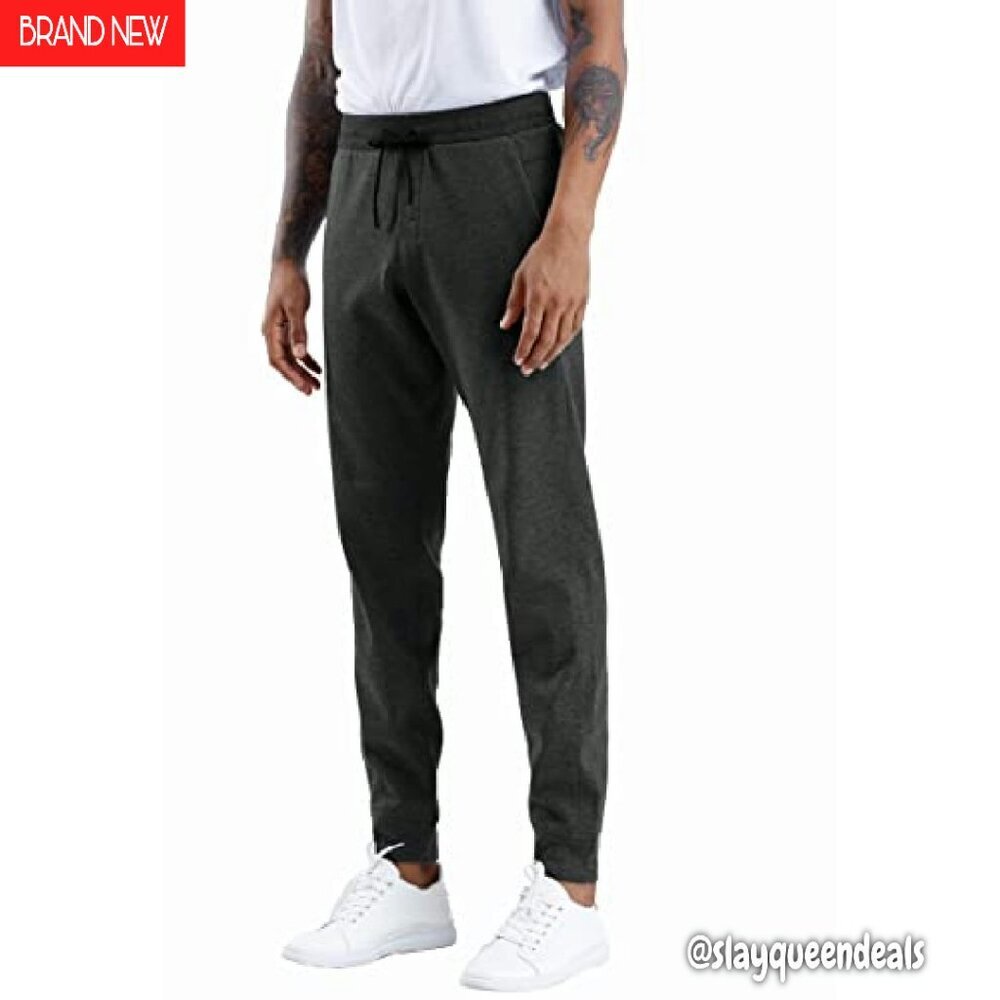 Men's Fleece Joggers with Deep Pockets Loose Fit Active Pants - Picture 3 of 8